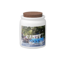 Horse and Carriage Candy Jar
