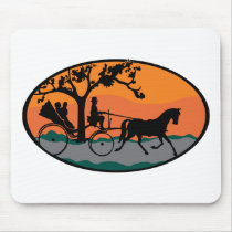 Horse and Carriage Ride mousepads