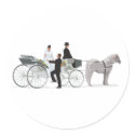 Horse And Carriage Wedding Arrival stickers