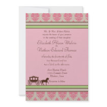 Horse and Carriage Wedding Invitation