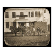 Horse and Cart Daguerreotype 1853 posters