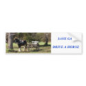 Horse and Cart, SAVE GASDRIVE A HORSE bumper stickers