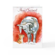 Horse and Cat cards by Leenasart Horse and Cat cards