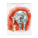 Horse and Cat postcards