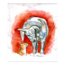 Horse and Cat posters