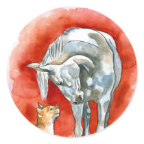 Horse and Cat stickers