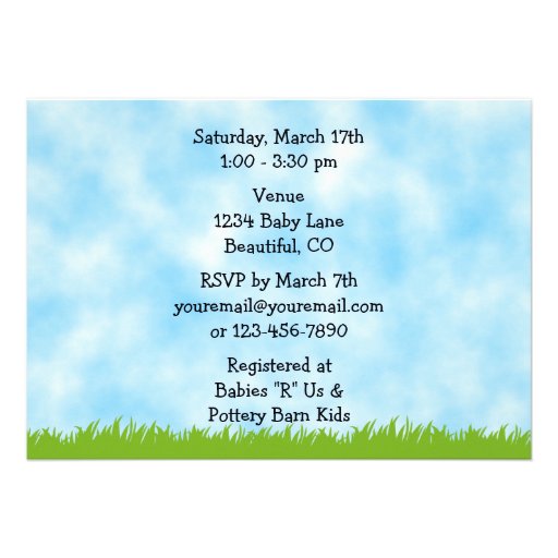 Horse and Farm Baby Shower Invitation for Boys