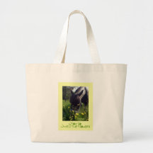 Horse and flowers canvas bags