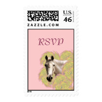 Horse and Flowers RSVP Postage