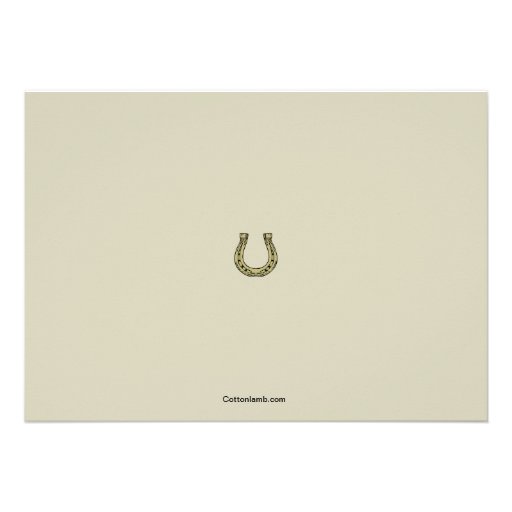 Horse and Jokey Invitation