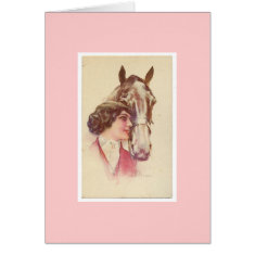 Horse and Lady 11 card