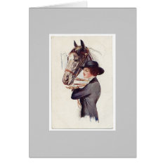 Horse and Lady 12 card