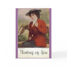 Horse and Lady 2 card