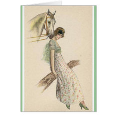 Horse and Lady 6 card