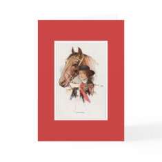 Horse and Lady 7 card