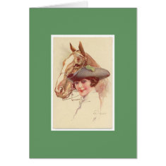 Horse and Lady 8 card