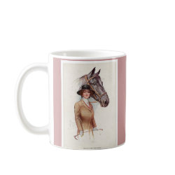 horse and lady 8 mug