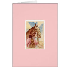 Horse and Lady 9 card