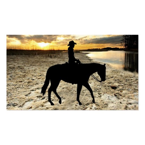 Horse and Rider Business Card