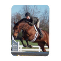 Horse and Show Jumping Premium Magnet