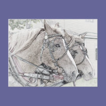 Horse Art 2010 3 postcards