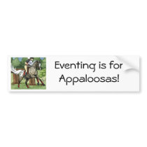Horse Art APPALOOSA Eventing Bumper Stickers