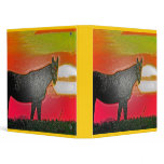 Horse at sunset binders