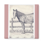 Horse at the Fence Fridge Magnet