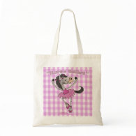 Horse Ballet on Pink Gingham bag
