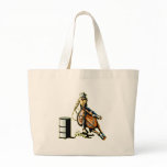 Horse Barrel Racing Canvas Bag