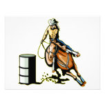 Horse Barrel Racing Personalized Announcement