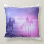 Horse Beach Walk Pillow