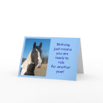 Horse Birthday Card