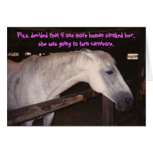 horse birthday card