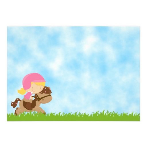 Horse Birthday Invitation for Girls