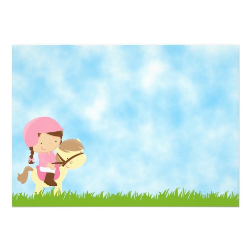 Horse Birthday Invitation for Girls