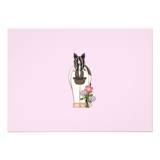 Horse Birthday Invitation for Girls