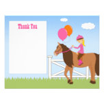 Horse Birthday Party Thank You Card Personalized Invitations