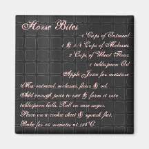 Horse Bites Recipe Magnet silk