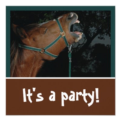 Horse Braying Party Invitation