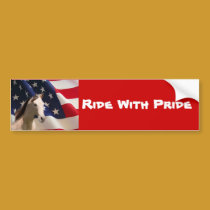Horse Bumper Sticker American Flag bumper stickers