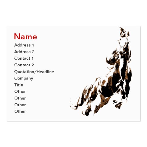 Horse Business Card