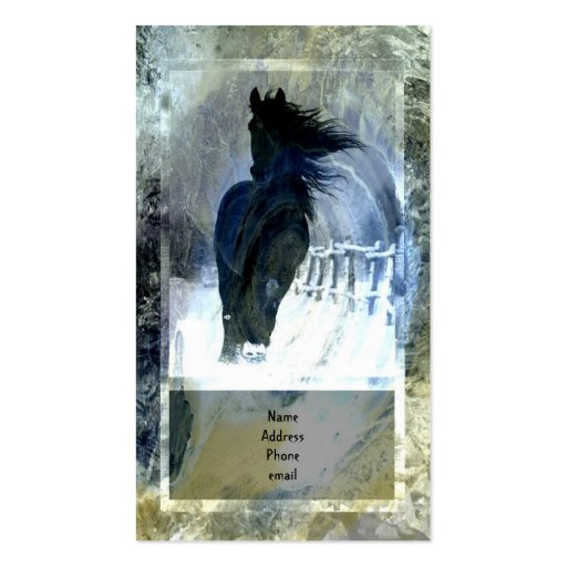 Horse Business Card (front side)