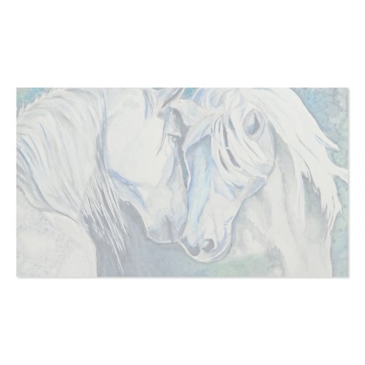 Horse Business Card- Blue (front side)