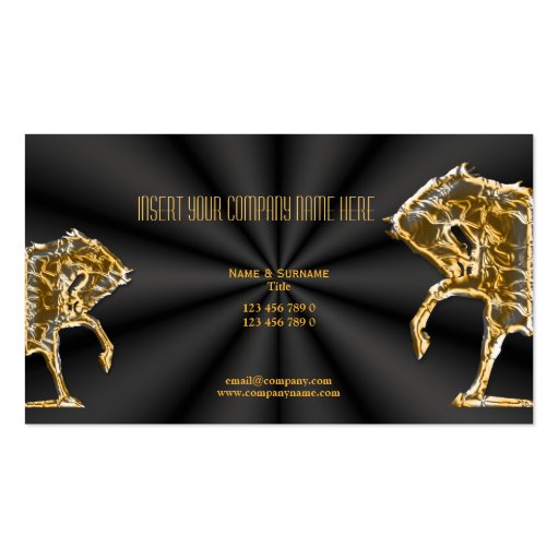 Horse business marketing business cards (front side)