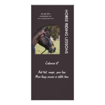 Horse business marketing custom rack card