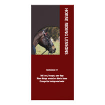 Horse business marketing custom rack card