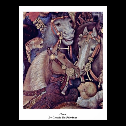 Horse By Gentile Da Fabriano Poster
