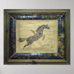 HORSE calligraphy Poster