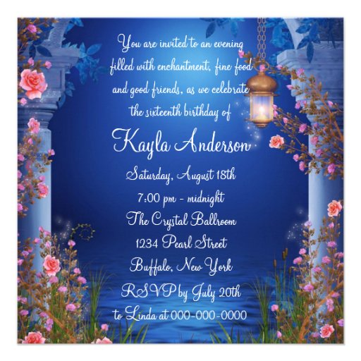 Horse Carriage Princess Birthday Party Announcement